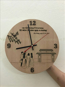 Đồng hồ bằng gỗ MS 11023