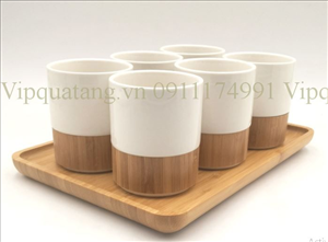 Bộ trà bằng gỗ tre MS 10964