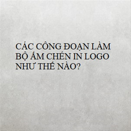 CÁC CÔNG ĐOẠN LÀM BỘ ẤM CHÉN IN LOGO NHƯ THẾ NÀO? MS 23276