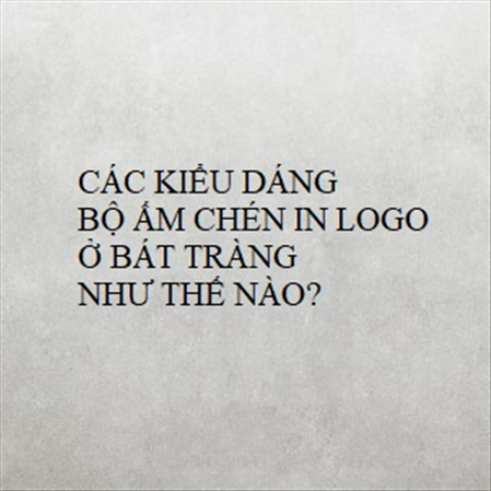 CÁC KIỂU DÁNG BỘ ẤM CHÉN IN LOGO Ở BÁT TRÀNG NHƯ THẾ NÀO? MS 23277