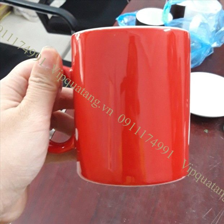 cốc sứ men màu tông đỏ MS 14185