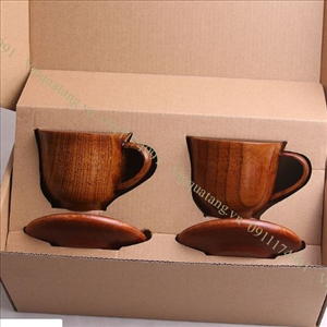 Cốc trà bằng gỗ, gỗ dừa MS 20078