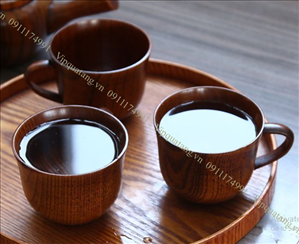 Cốc trà bằng gỗ, gỗ dừa MS 20070