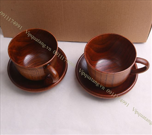 Cốc trà bằng gỗ, gỗ dừa MS 20081