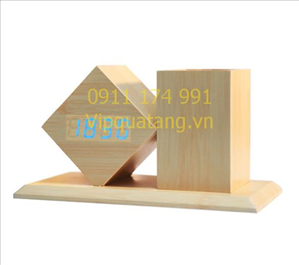 Đồng hồ bằng gỗ MS 11012