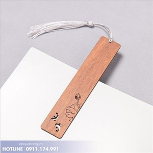 KẸP SÁCH BẰNG GỖ IN THEO YÊU CẦU - BOOKMARK GỖ IN LOGO THEO YÊU CẦU MS 23522