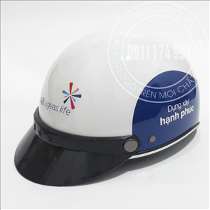 Mũ bảo hiểm in logo theo yêu cầu - mũ bảo hiểm quảng cáo