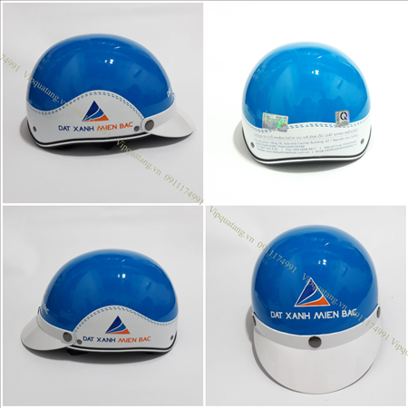 Mũ bảo hiểm quảng cáo, mũ bảo hiểm in logo công ty BĐS đất xanh miền bắc