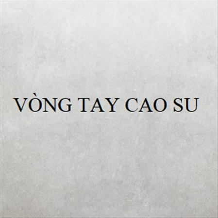 VÒNG TAY CAO SU MS 23258